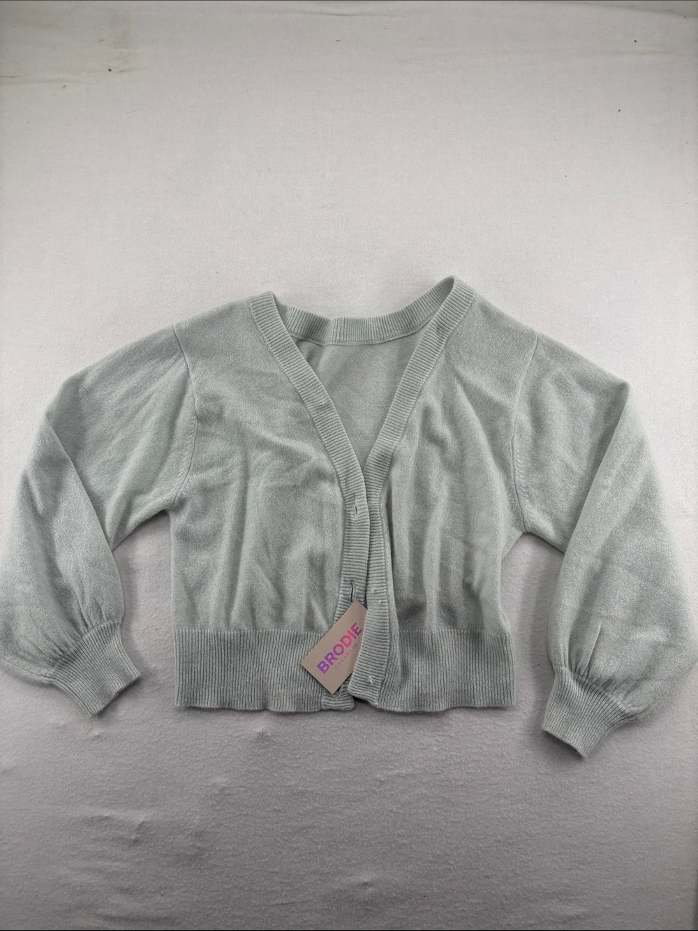 New! Brodie Cashmere Pineapple Cardigan  - Medium